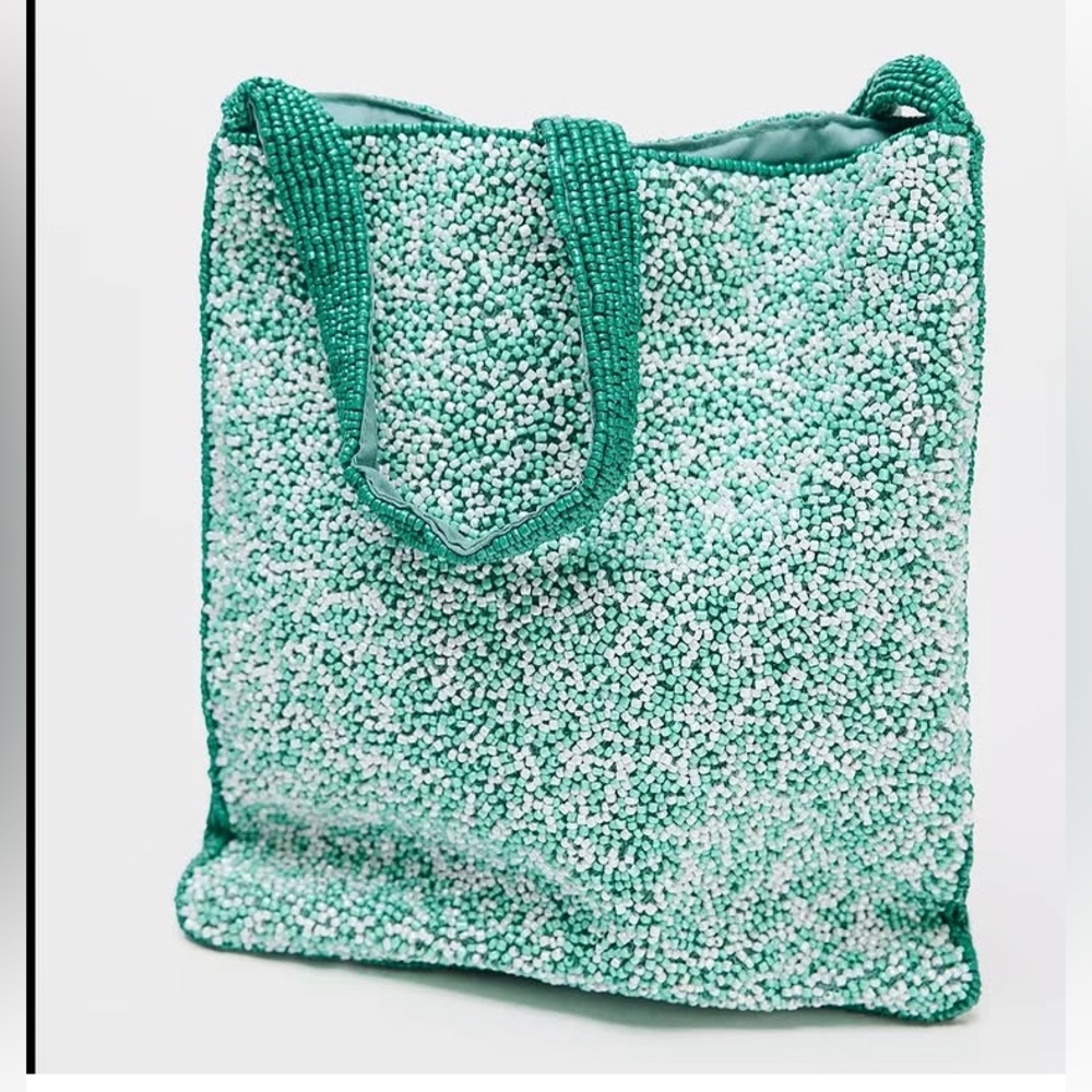 Zara Beaded Fish Mini Bucket Bag. NWT - Picture 3 of 7